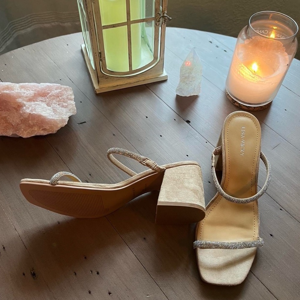 Silver Hotfix Women's Sandals - Picture 3 of 5